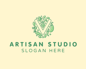 Healthy Vegetable Farm logo design