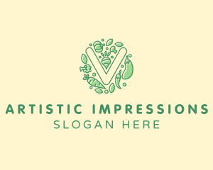 Healthy Vegetable Farm logo design