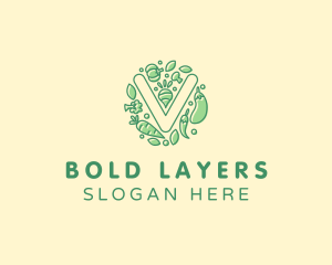 Healthy Vegetable Farm logo design