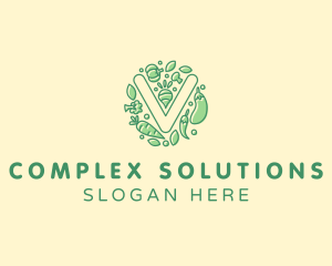 Healthy Vegetable Farm logo design