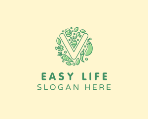 Healthy Vegetable Farm logo design