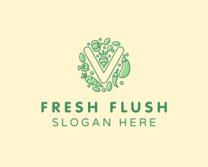 Healthy Vegetable Farm logo design