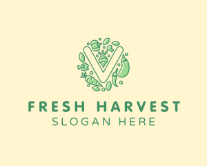 Healthy Vegetable Farm logo design