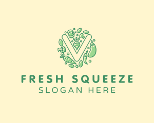 Healthy Vegetable Farm logo design