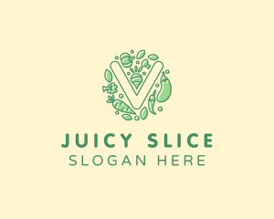 Healthy Vegetable Farm logo design