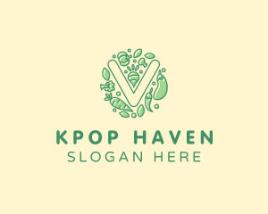 Healthy Vegetable Farm logo design