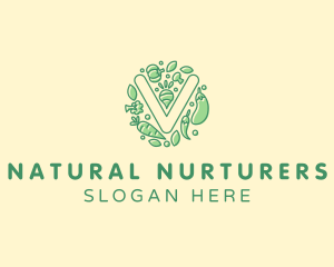 Healthy Vegetable Farm logo design