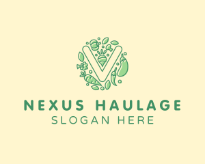 Healthy Vegetable Farm logo design