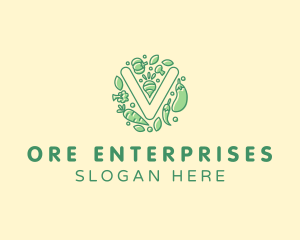 Healthy Vegetable Farm logo design