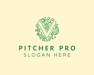 Healthy Vegetable Farm logo design