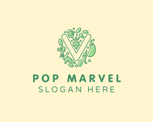 Healthy Vegetable Farm logo design