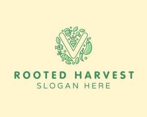 Healthy Vegetable Farm logo design