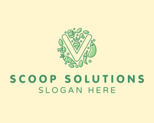 Healthy Vegetable Farm logo design