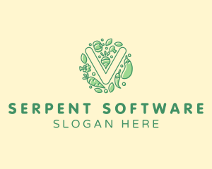 Healthy Vegetable Farm logo design