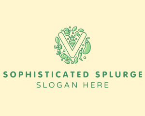 Healthy Vegetable Farm logo design