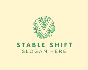 Healthy Vegetable Farm logo design