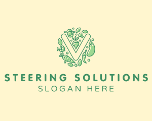 Healthy Vegetable Farm logo design