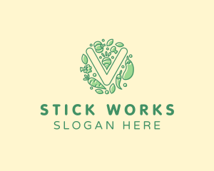 Healthy Vegetable Farm logo design