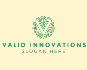 Healthy Vegetable Farm logo design