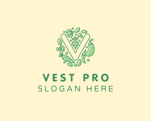 Healthy Vegetable Farm logo design