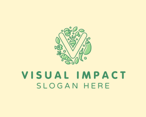 Healthy Vegetable Farm logo design