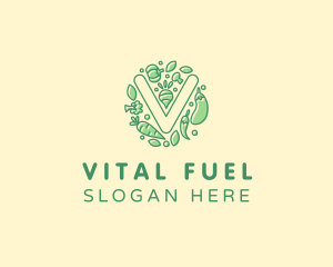 Healthy Vegetable Farm logo design