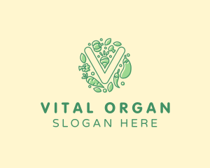 Healthy Vegetable Farm logo design