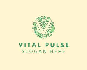 Healthy Vegetable Farm logo design