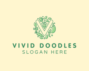 Healthy Vegetable Farm logo design