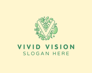 Healthy Vegetable Farm logo design