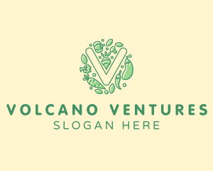 Healthy Vegetable Farm logo design