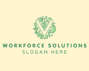 Healthy Vegetable Farm logo design