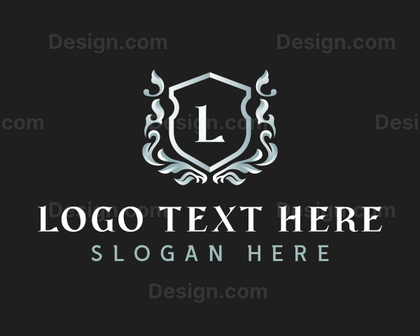 Elegant Florist Shield Logo