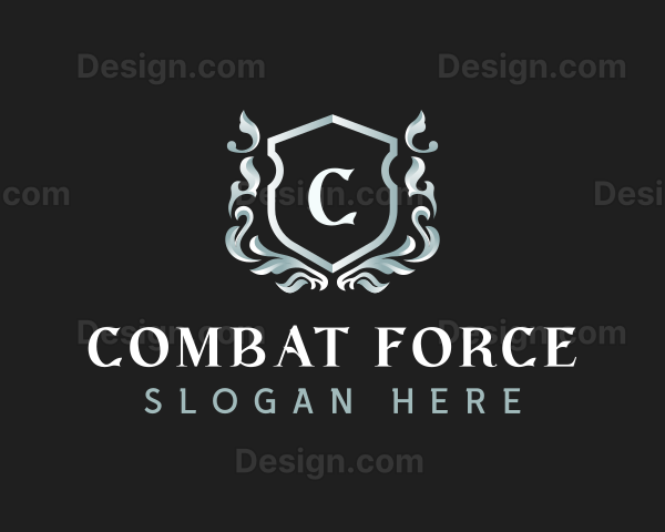 Elegant Florist Shield Logo