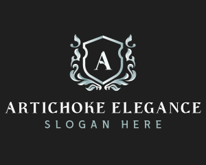 Elegant Florist Shield logo design