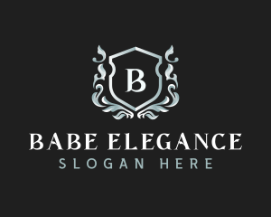 Elegant Florist Shield logo design