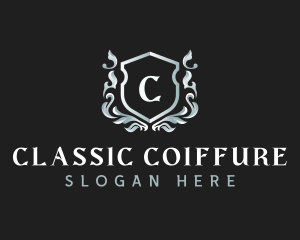 Elegant Florist Shield logo design