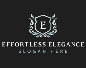 Elegant Florist Shield logo design