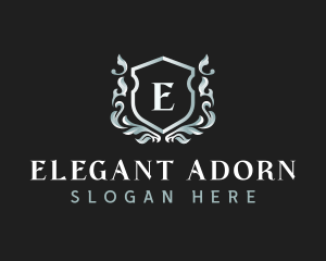 Elegant Florist Shield logo design