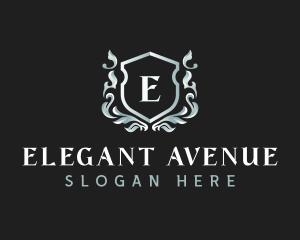 Elegant Florist Shield logo design