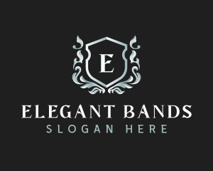 Elegant Florist Shield logo design