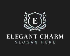 Elegant Florist Shield logo design