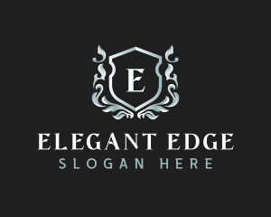 Elegant Florist Shield logo design