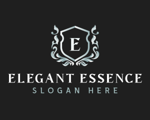 Elegant Florist Shield logo design