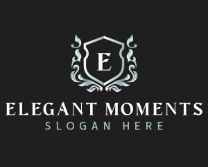 Elegant Florist Shield logo design