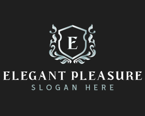 Elegant Florist Shield logo design