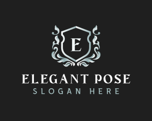 Elegant Florist Shield logo design