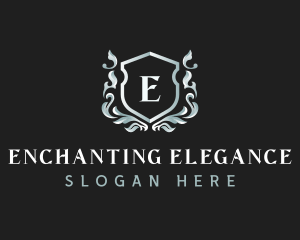 Elegant Florist Shield logo design