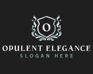 Elegant Florist Shield logo design
