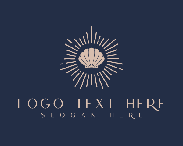 Clam Shell logo example 2